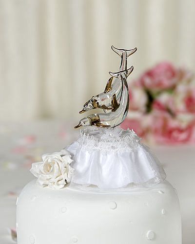 Glass Beach Dolphin Cake Topper
