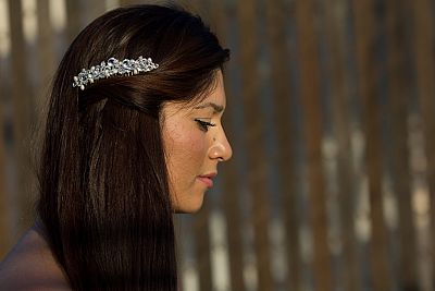 Crystal Floret Wedding Hair Comb 