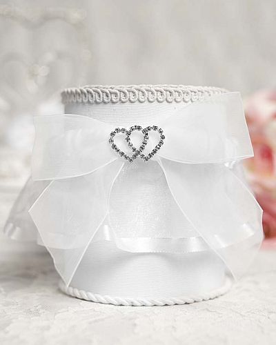 Rhinestone Hearts Wedding Garter