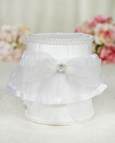 Porcelain Hydrangea Bouquet Wedding Garter