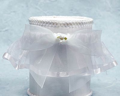 Porcelain Stephanotis Bouquet Wedding Garter