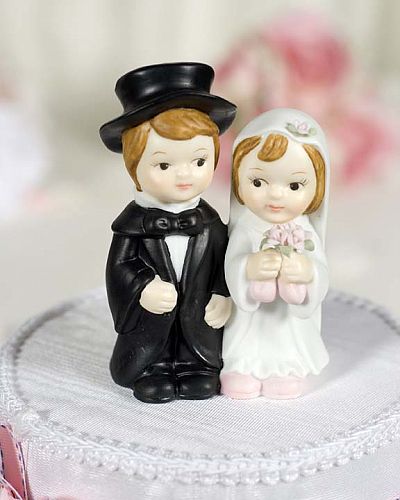 Cute Child Wedding Couple Figurine