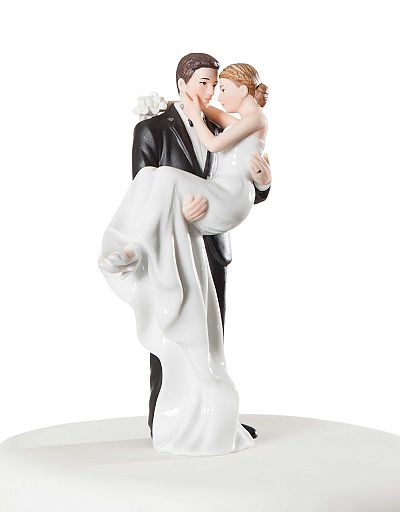 Porcelain Groom Holding Bride