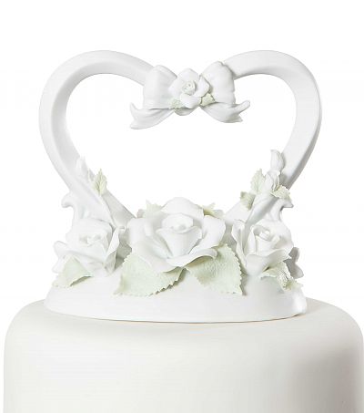 Rose Heart Cake Topper