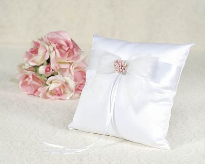 Rose Wedding Ring Bearer Pillow