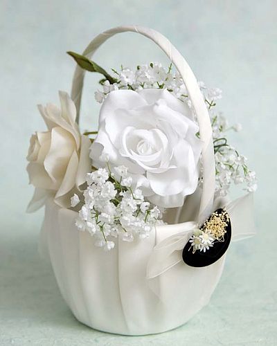 Cowboy Hat Western Wedding Flowergirl Basket 