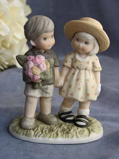 Kim Anderson's Pretty as a Picture ® "Love Never Ends" Wedding Cake Topper Figurine