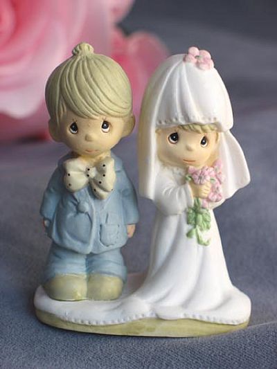 Precious Moments ® "The Lord Bless You and Keep You" Small Wedding Cake Topper Figurine