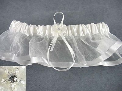 Elegant Crystal Rhinestone Wedding Garter