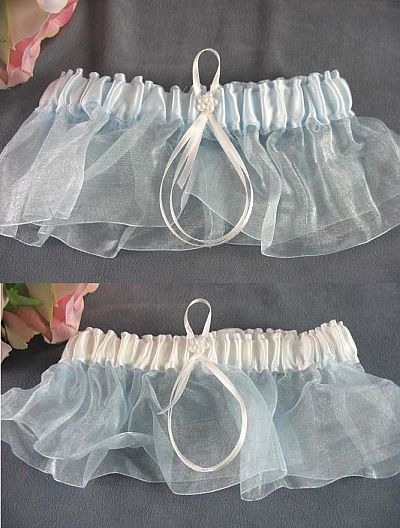 Something Blue Wedding Garter