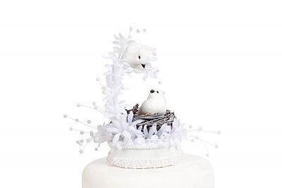 Heavenly Love Nest Cake Topper