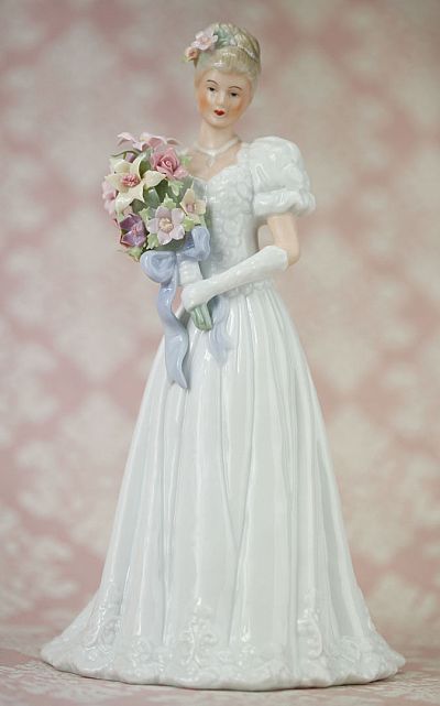 Blushing Bride Porcelain Wedding Figurine