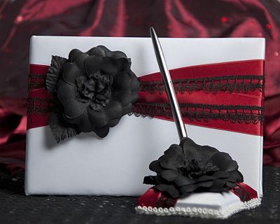 Gothic Romance Wedding Guestbook 