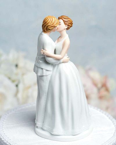 Lesbian Wedding Cake Topper Romance Gay Partner Couple Centerpiece Favor Gift 