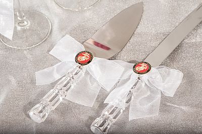 Military Wedding Cake Server Set 