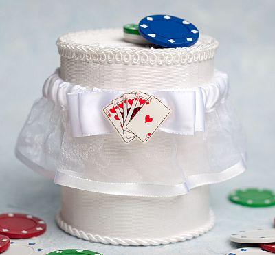 "Taking a Gamble" Wedding Garter