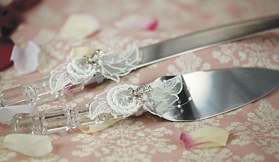 Western Cowboy Lasso Wedding Cake Server Set