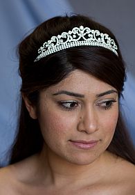 Elegant Scroll Princess Tiara 