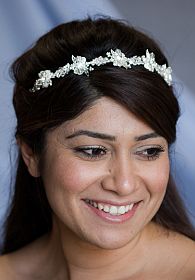 Rhinestone Flower Tiara