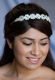 Crystal Glam Flower Headband  