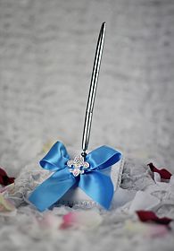 Fleur de Lis Ribbon Pen Set