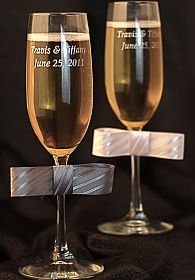 Tie(ing) the Knot Toasting Glasses