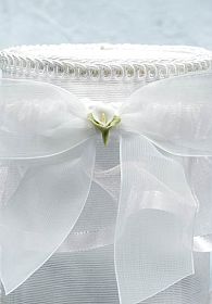 Porcelain Cala Lily Bouquet Wedding Garter