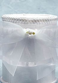 Porcelain Stephanotis Bouquet Wedding Garter