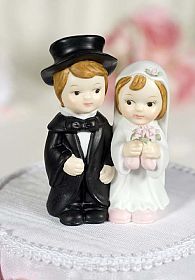 Cute Child Wedding Couple Figurine