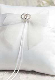 Rhinestone Rings Wedding Ring Bearer Pillow