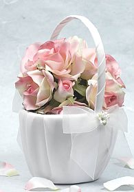 Porcelain Stephanoitis Bouquet Wedding Flowergirl Basket