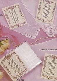 From the Bride to her Mother Hanky - AVAILABLE IN SPANISH