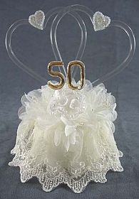 50th Anniversary Cake Topper