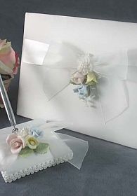 Pastel Rose Wedding Guestbook