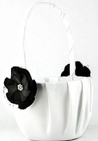 Black Rose Wedding Flowergirl Basket