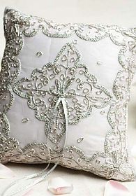 Beautiful Woven Ring Pillow