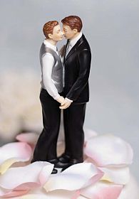 "Romance" Gay Wedding Cake Topper Figurine