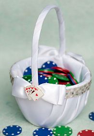 "Taking a Gamble" Wedding Flower Girl Basket 