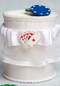"Taking a Gamble" Wedding Garter