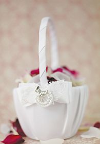 Western Cowboy Lasso Wedding Flowergirl Basket