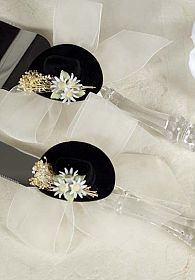 Cowboy Hat Western Wedding Cake Server Set 