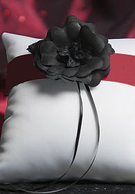 Gothic Romance Wedding Ring Bearer Pillow 