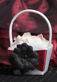 Gothic Romance Flower Girl Basket 